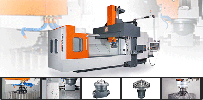 Double column machining center Rigid heavy cutting VB series